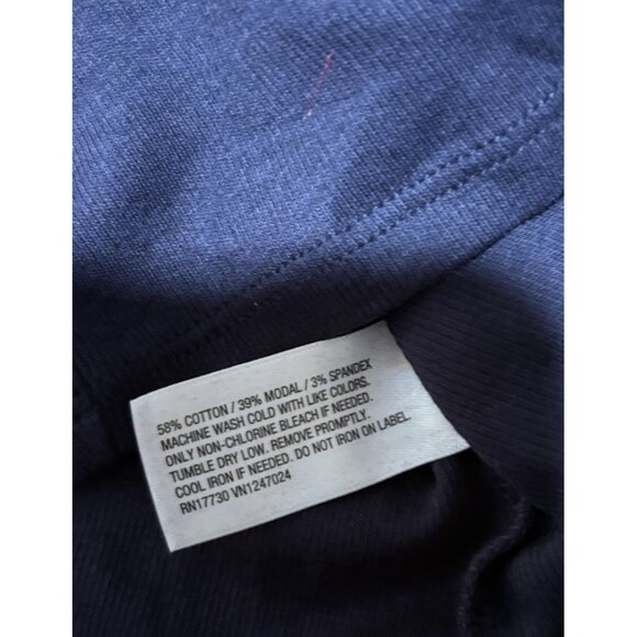 Womens Slim Fit Ribbed High Neck Tank Top - A New Day - Navy Blue Size S - Picture 5 of 8